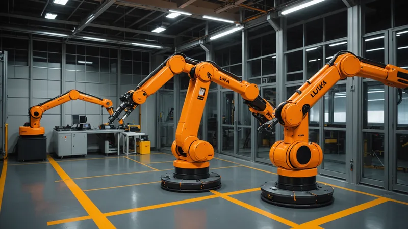 KUKA and Universal Robots in a shared manufacturing cell